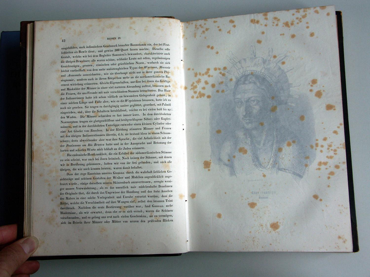 ZZ-RISC48,S.042a Kleidung der Wapisiana,Goodall macht Skizzen